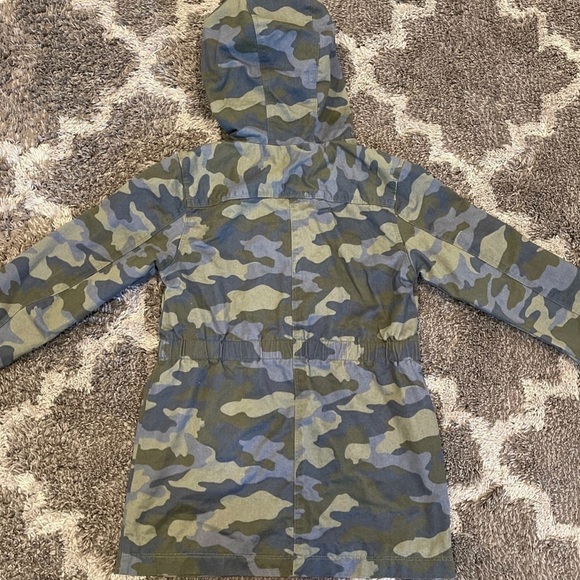 Girls cat and Jack army print hooded jacket - Picture 6 of 7